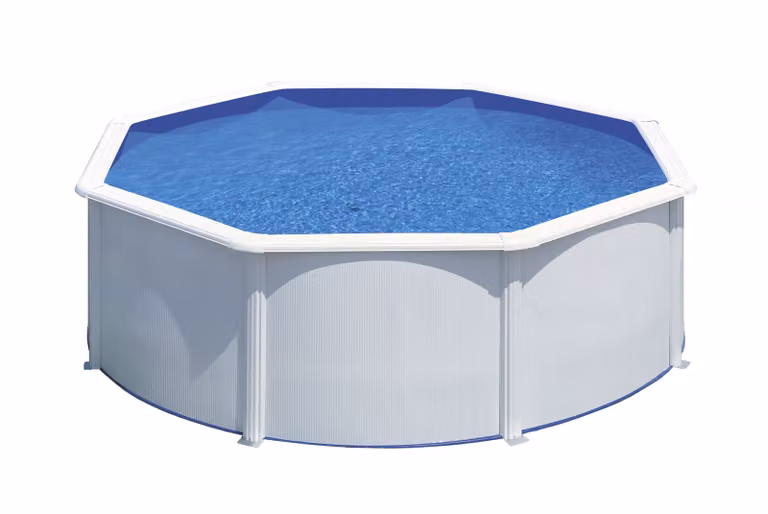 Piscina da esterno rotonda in acciaio GRE, modello KIT350ECO – Ø 350 x 120 cm, set completo