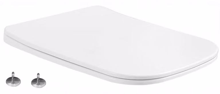 Mexen sedile a chiusura rallentata slim, duroplast, bianco lucido - 39060100