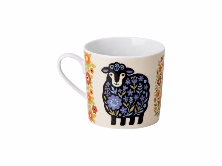 Home Flower Farm Fauna Tazza - con Manico
