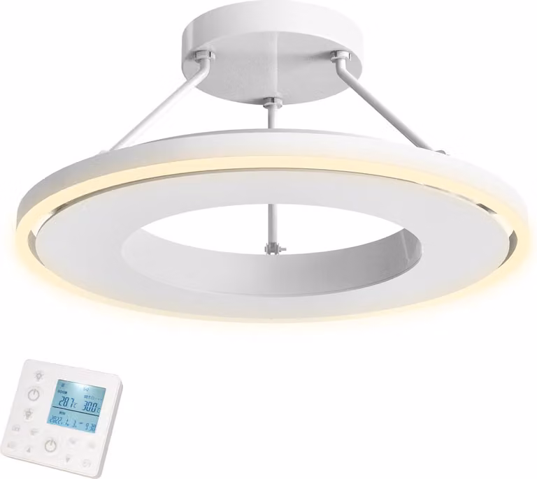 Pannello riscaldante a infrarossi - Bianco - 1000 Watt, diametro 60 cm