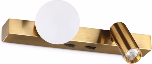 Applique da lettura LED Ideal Lux Ping Pong, design moderno regolabile, disponibile in bianco, nero o oro/ottone