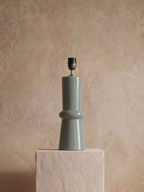 Base ad anello per lampada in ceramica verde menta Kenay Home