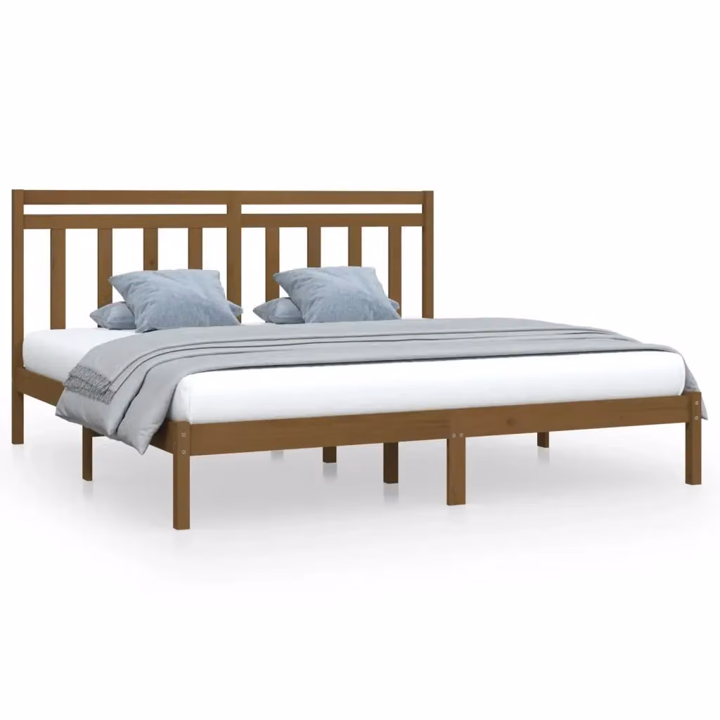 Giroletto Ambra in legno massello di pino marrone con doghe fisse L/P: 200 x 200 cm – 2