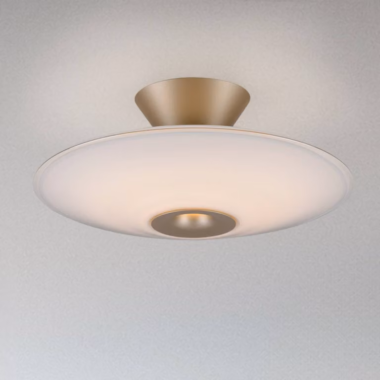 Paul Neuhaus Plafoniera a LED Elipsa, dimmerabile, Bianco / Opale, Soggiorno / Sala da pranzo, Vetro, Plafoniera LED