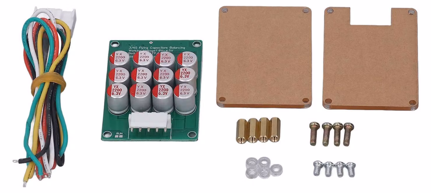 Equalizzatore attivo a batteria 4S con scheda di bilanciamento al litio via cavo per celle LFP ternarie, alloggiamento da 1,8 V a 4,5 V