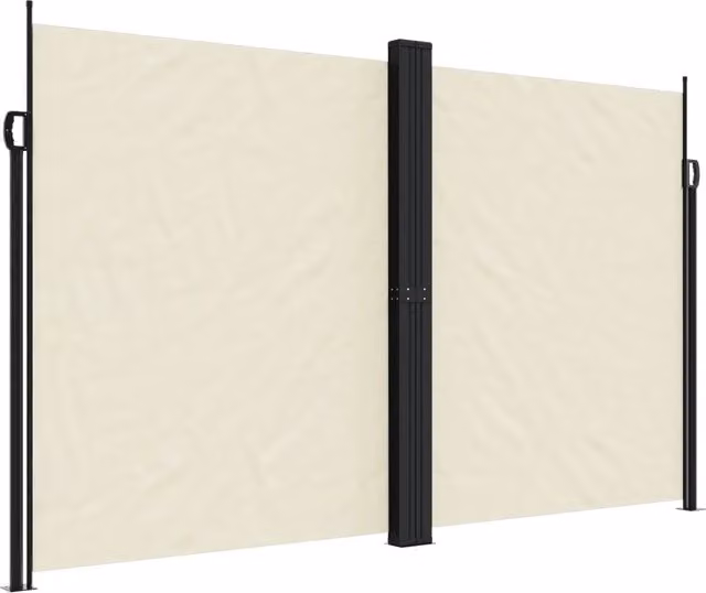 Tenda da Sole | Tenda parasole Laterale Retrattile Crema 200x1200 cm