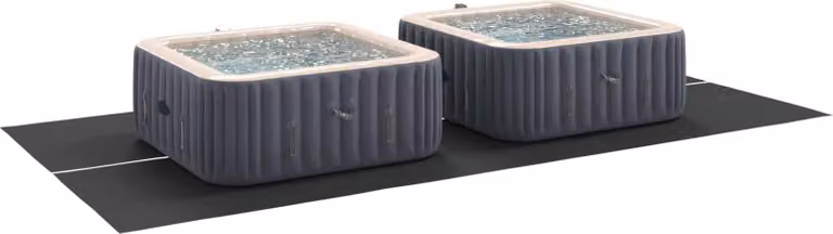 Telo per Fondo Piscina Regolabile Nero 500 x 250 x 0,1 cm