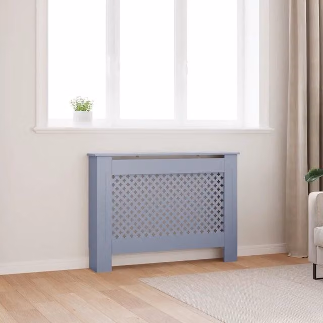Copertura per radiatore vidaXL in MDF colore antracite L: 112 cm, P: 19 cm, H: 81,5 cm – 1