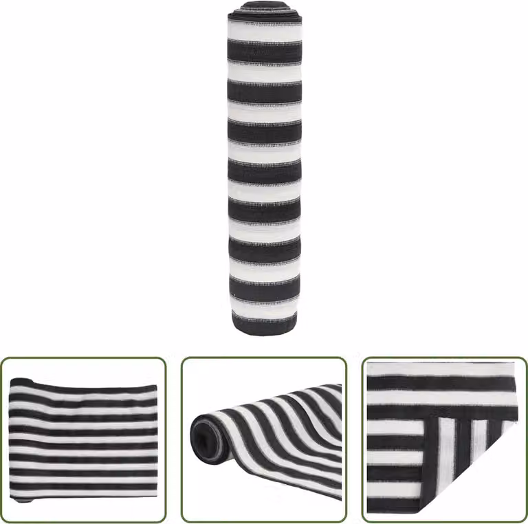 Il paravento Living Store antracite e bianco 1,2x10 m HDPE 195 g/m²