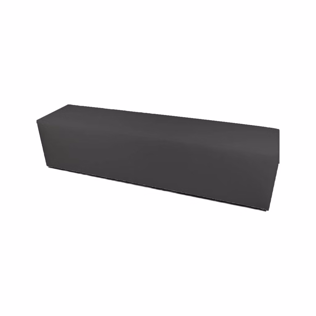 Pouf Apecchio Talamo Italia, poltrona sacco e poggiapiedi multiuso, Grigio, L: 180 cm, P: 40 cm, H: 42 cm – 2