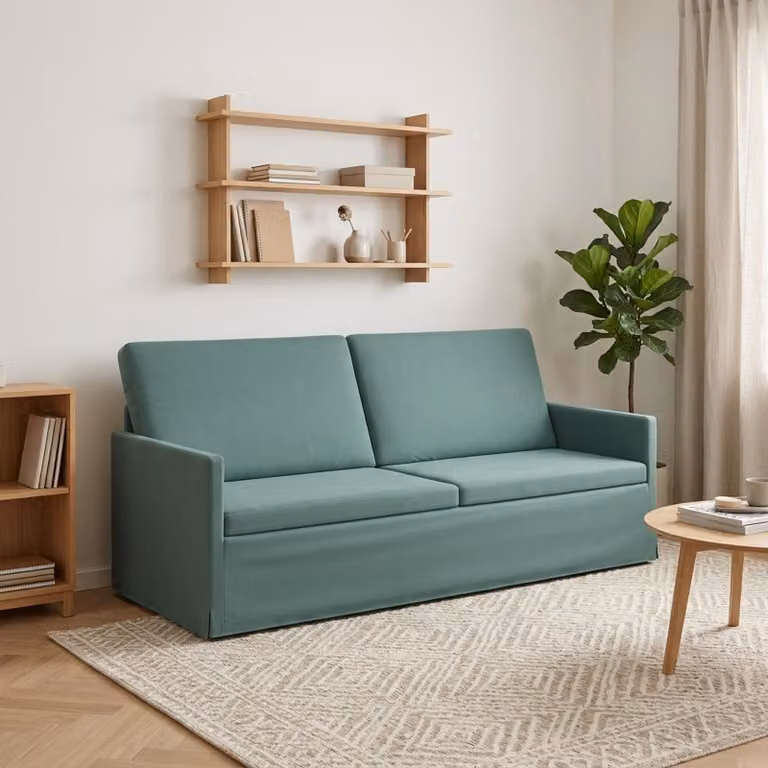 vidaXL Divano a 3 posti Verde Mare 190 x 81 x 82 cm Velluto (V)
