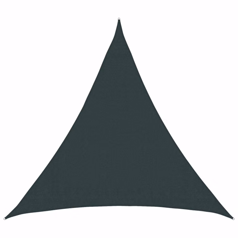 Telo Ombra Triangolare vidaXL in HDPE Verde Scuro L/P/H: 2 x 2 x 2 m