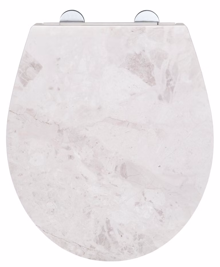 Sedile WC Premium Marmo bianco con rilievo