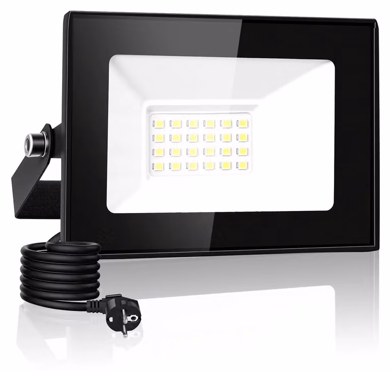 Faretti LED - 20 W - Luce calda 3000 K - Set da 2 - Grado di protezione IP66 - Per uso esterno - 220–240 V