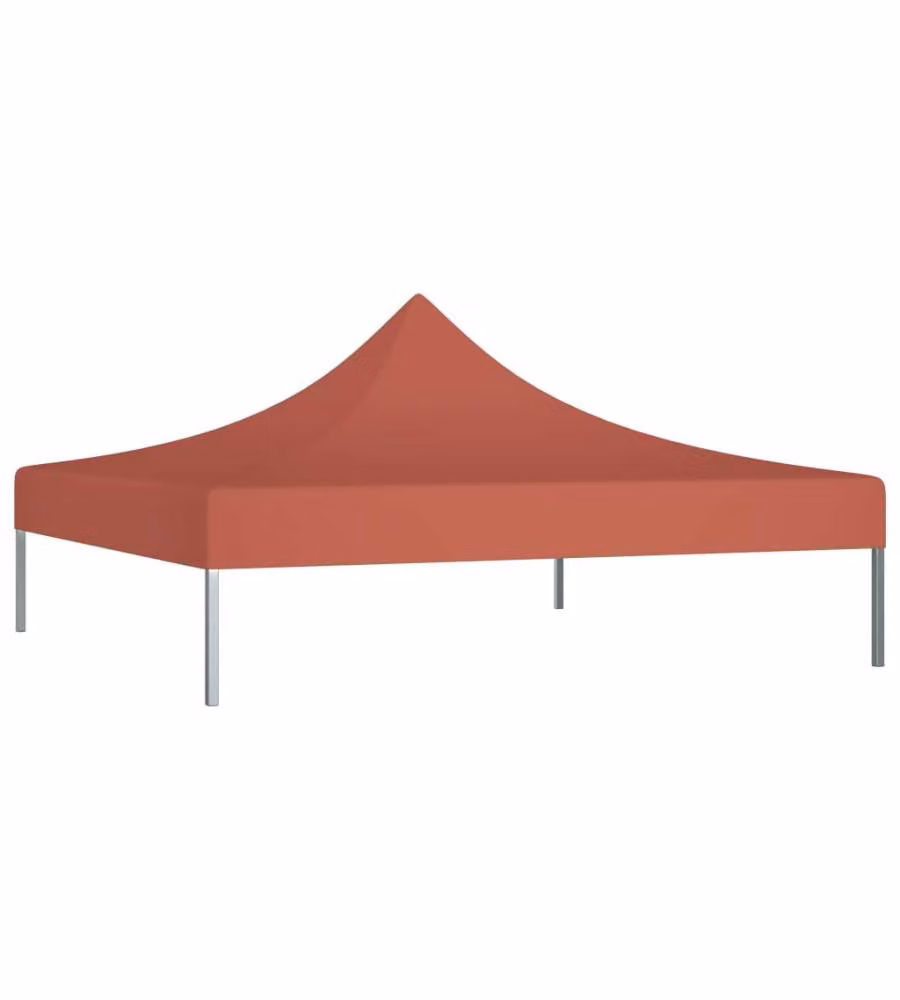 Tetto per Tendone per Feste 3x3 m Terracotta 270 g/mq