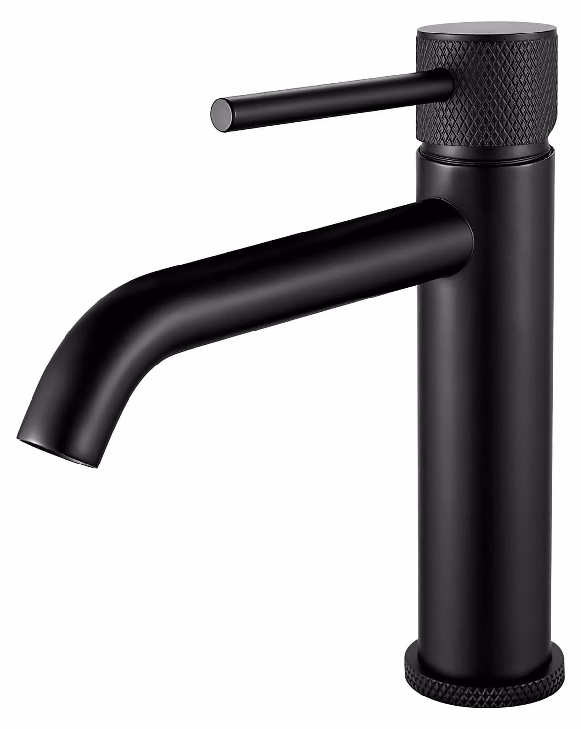 Elzusha - Miscelatore monocomando per lavabo da bagno - Design moderno - Forma rotonda