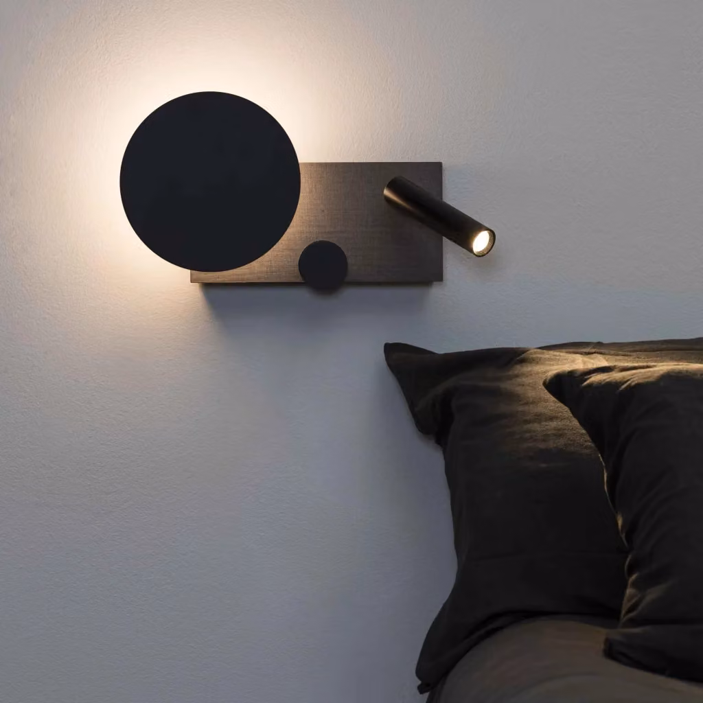 Applique da parete KLEE SX di Faro Barcelona, luce LED dimmabile e regolabile, colore grigio – 2