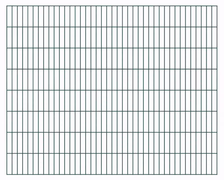 Alberts 642860 Staccionata doppia, plastificata, verde, altezza 160 cm