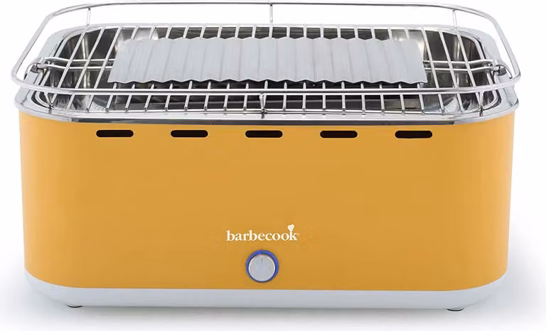 Barbecue portatile a carbonella giallo con coperchio Barbecook 223.5925.000