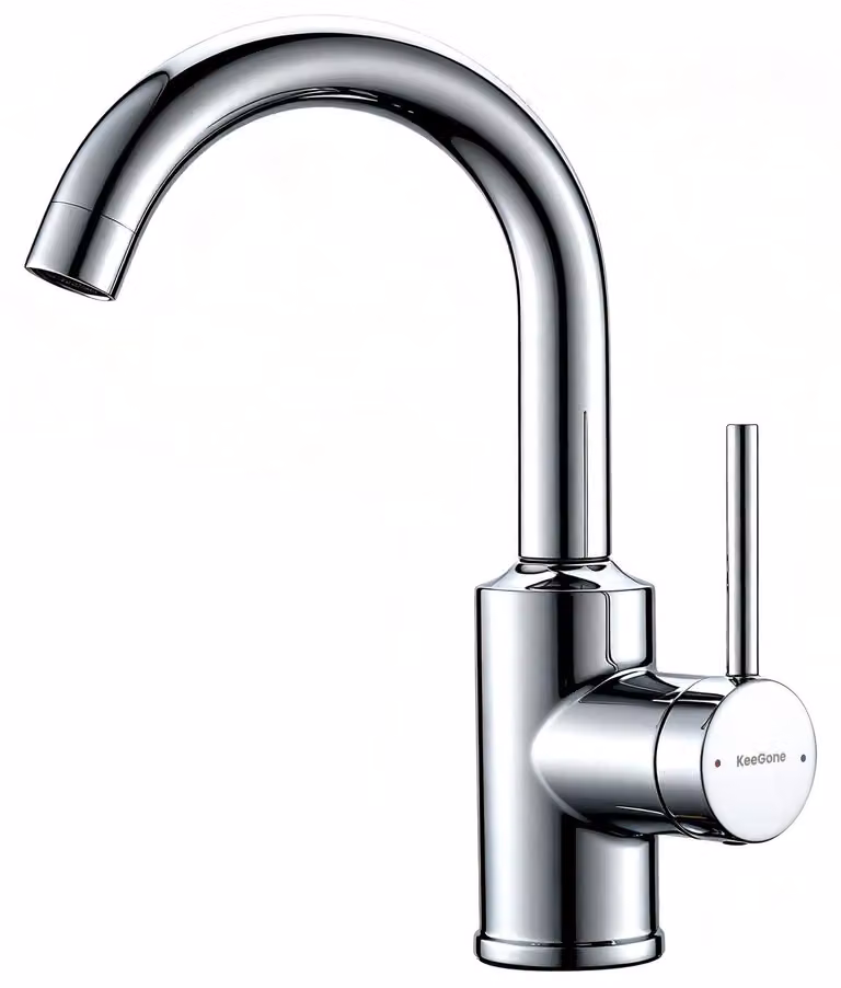 Miscelatore per lavabo, rubinetto girevole, bagno, con acqua calda e fredda
