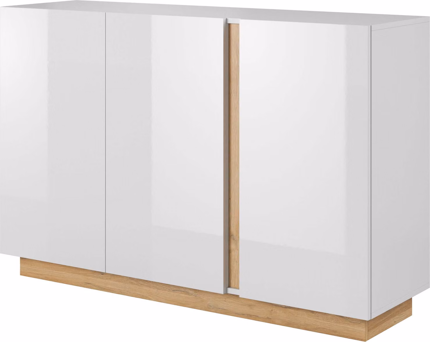FURNLUX Credenza Arcade Bianco 139cm / Colore principale: Bianco / Dimensioni: 139 x 91 x 40 cm