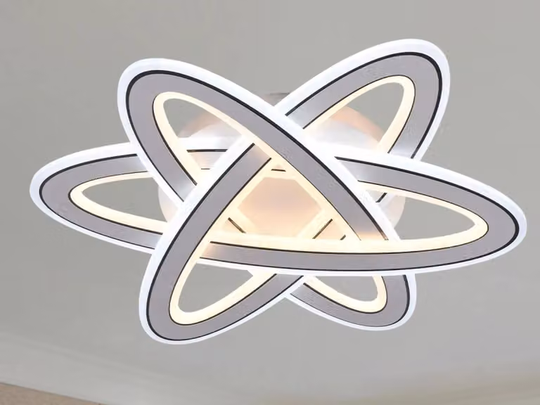 Lampada a soffitto a LED con telecomando, 130W - J1331/W