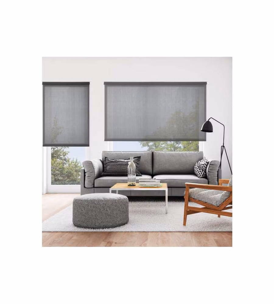 ROLL-UP - Tenda a rullo semifiltrante Grigio asfalto 160x250