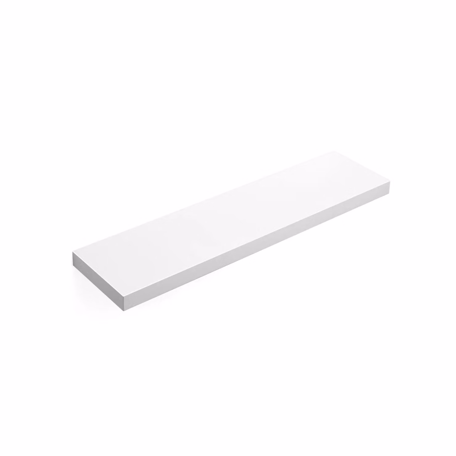 Mensola da Muro Vintage, Bianco / 20 x 80 x 3,8 cm