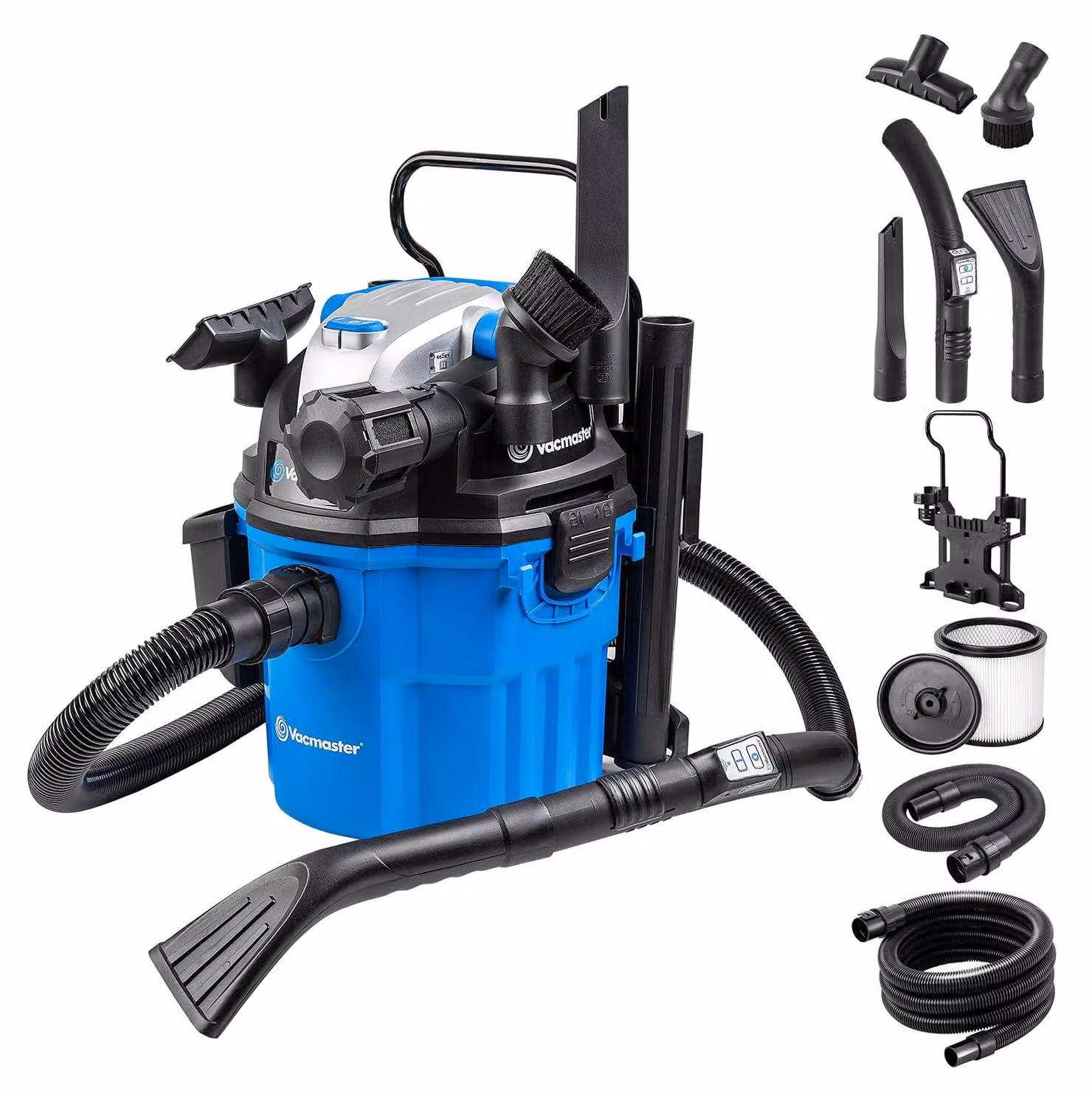 Vacmaster WM1518R 1500W 18L Aspirapolvere per liquidi e solidi Casa, cucina, tappeti, auto, giardino
