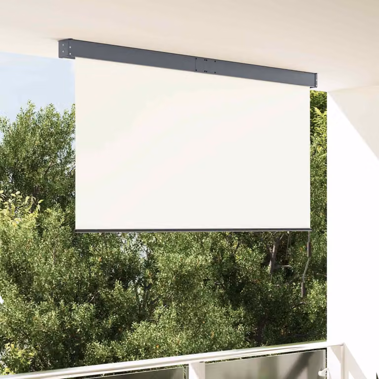 Tenda a rullo vidaXL in poliestere e alluminio, colore beige, L 180 cm x H 250 cm