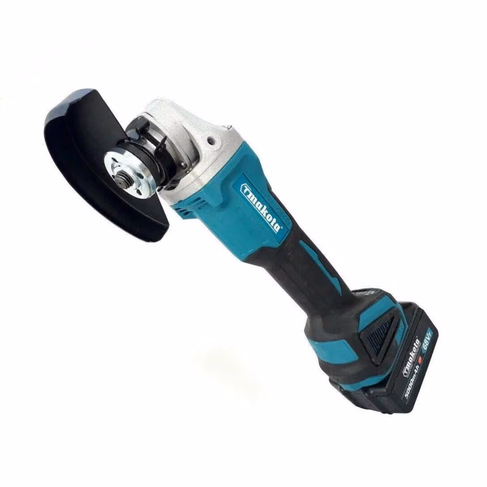 Smerigliatrice Angolare Flex 100 Trade Shop con Doppia Batteria Ricaricabile 20V 5Ah, Diametro 125mm, 8500rpm, Blu e Petrolio – 2