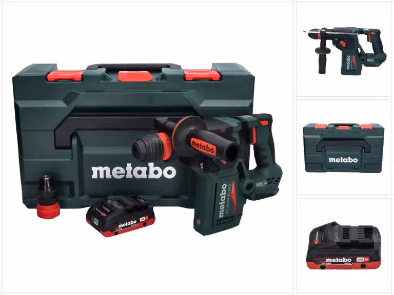 Metabo KH 18 LTX BL 24 Q Martello combinato a batteria 18 V 2,2 J + 1x batteria ricaricabile 4,0 Ah + metaBOX - senza caricatore