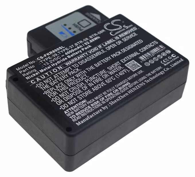 TECHTEK Batteria compatibile con [Fujikura] Arc Fusion Splicer, FSM-18R, FSM-18S, FSM-50R, FSM-50S, FSM-60R, FSM-60S sostituisce BTR-08, per BTR-08R,