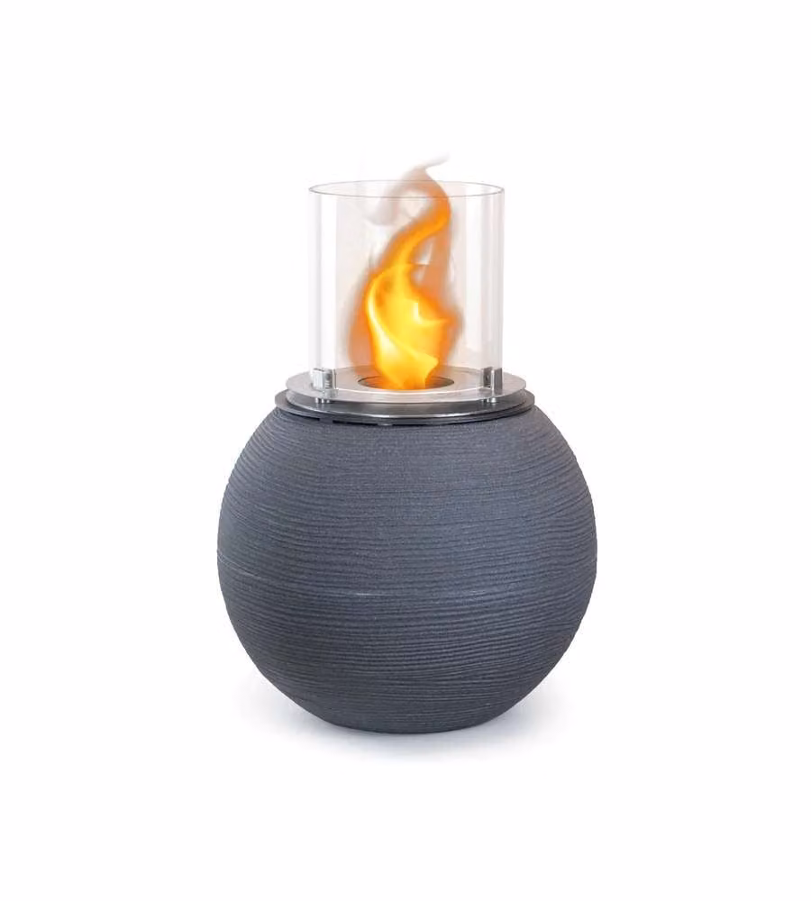 Divina Fire Camino a Bioetanolo Botticelli Grigio - 1,5 lt - 40x54 cm