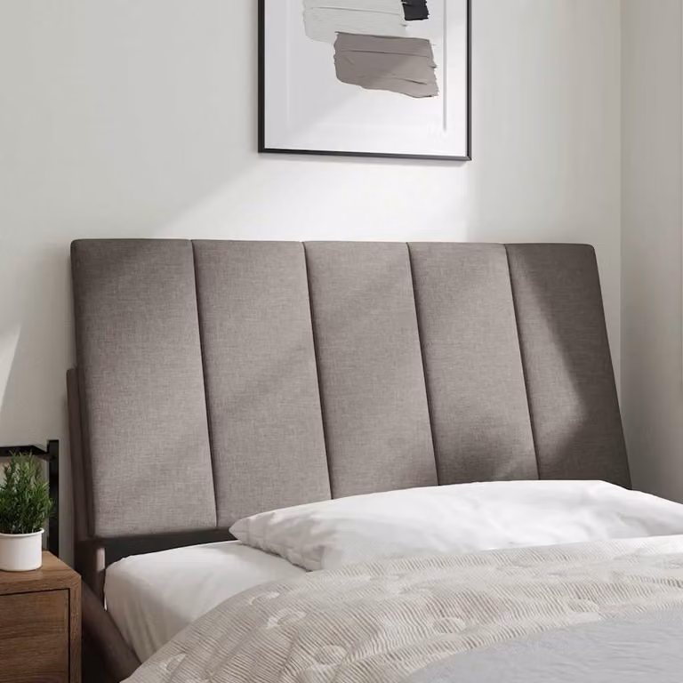 vidaXL Cuscino Testiera Hanko Tortora 100 cm in Tessuto