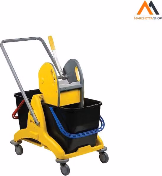 CARRELLO MULTIUSO DOPPIA VASCA 2 vasche da 25 lt ciascuna