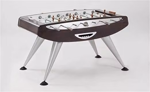 Calcio Balilla Garlando Exclusive con Aste Uscenti Marrone e Bianco