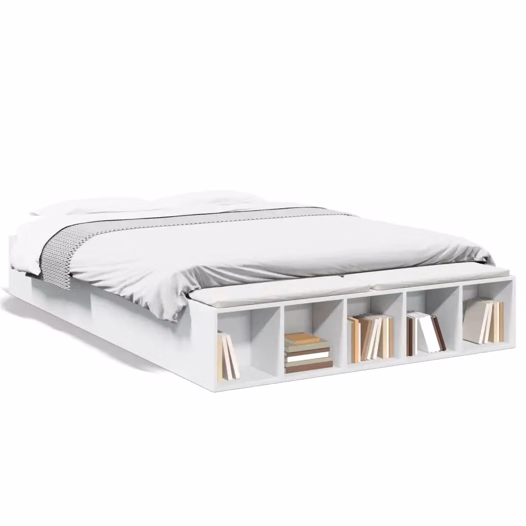 vidaXL Giroletto Bianco in Legno Multistrato L/P/H: 200 x 150 x 30 cm – 2