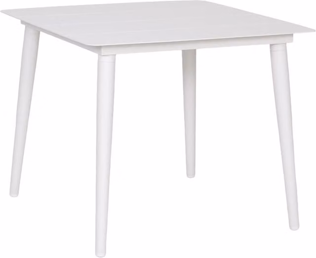 Tavolo in alluminio bianco 90x90x75 cm