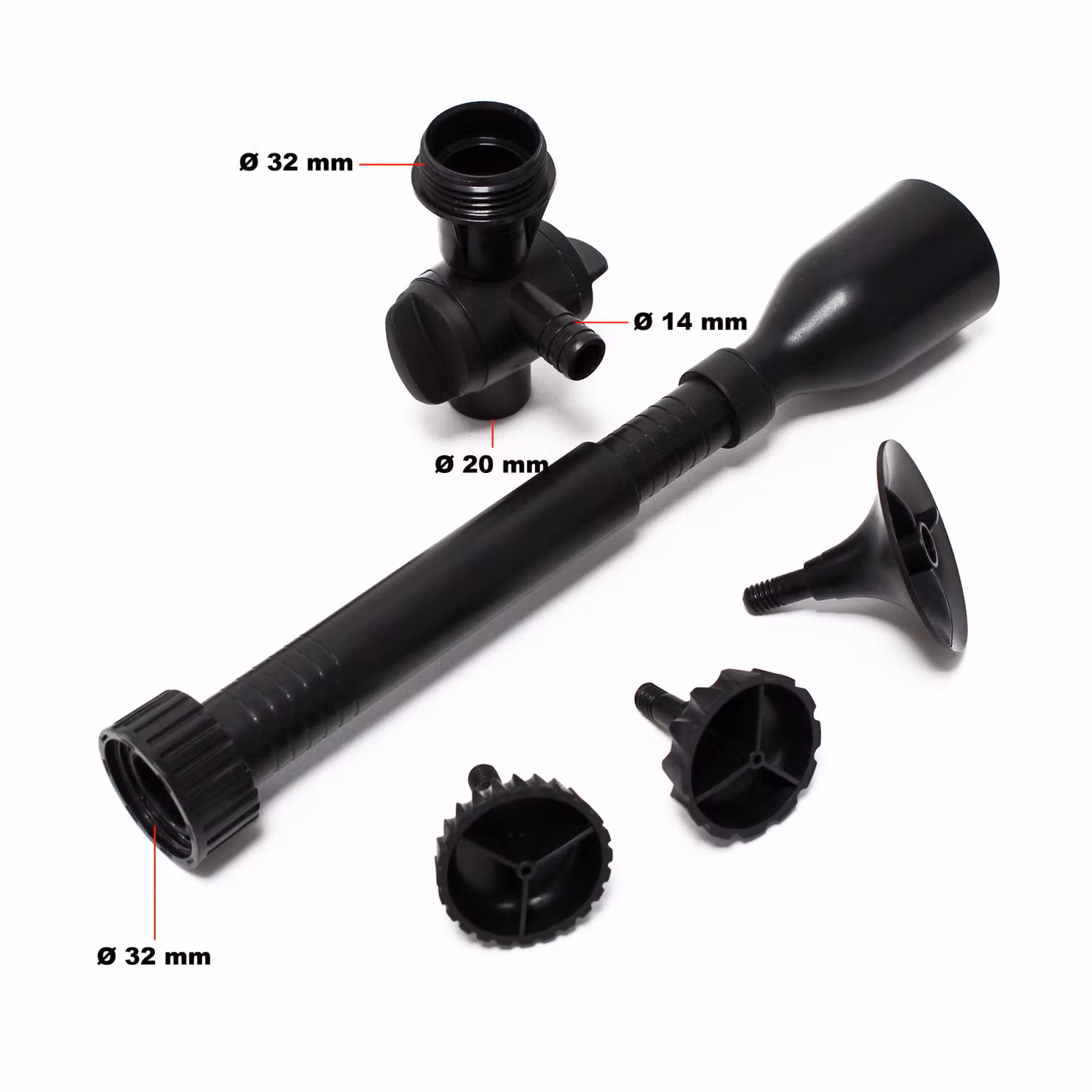 Ricambio SunSun per pompa per laghetto CUF-2500 5000 6000 - attacco per fontana - completo - per pompa per fontana, accessori per filtro per laghetto