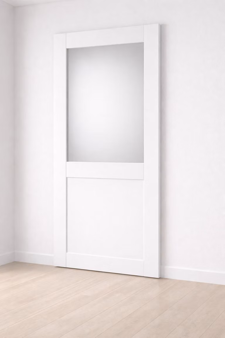 Porta scorrevole Athena bianca H204 x L93 cm Gd Menuiseries