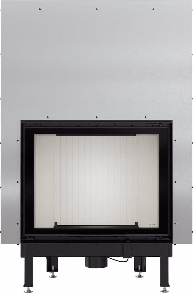 KRATKI NADIA 13 kW Ø 200 inserto camino in acciaio con porta scorrevole