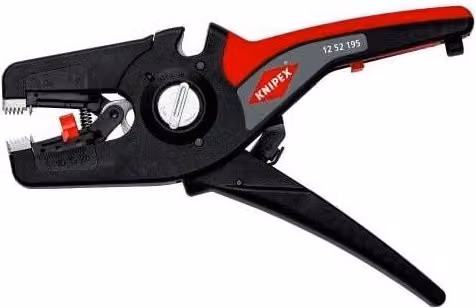 Pinza spelacavi automatica Knipex PreciStrip16 12 52 195 per 0,08 - 16 mm², impugnatura ergonomica bicomponente, Nero