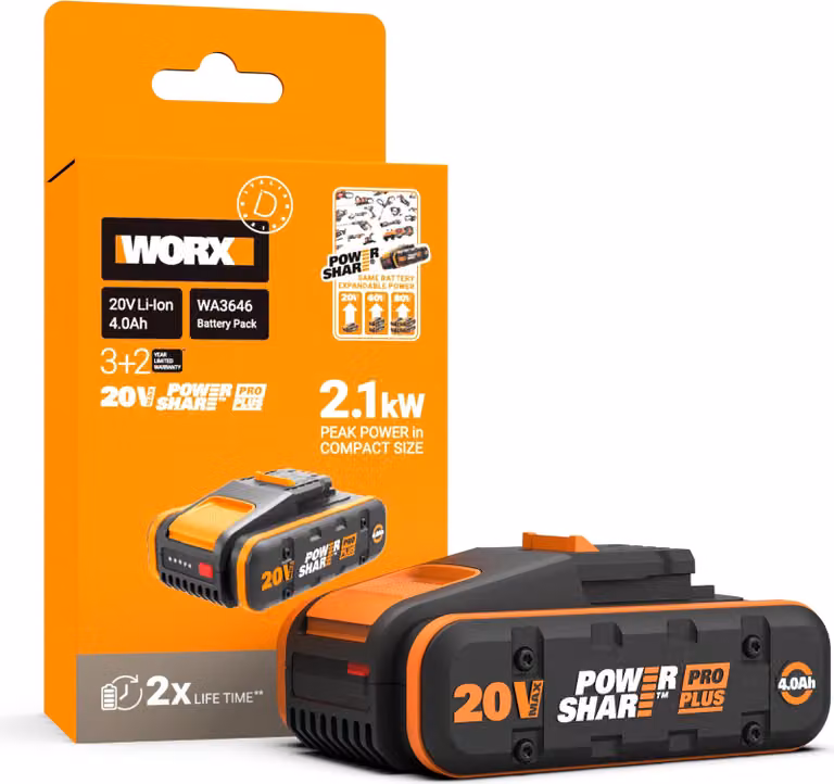 WORX WA3646 PowerShare Pro Plus Batteria 20 V – Massime prestazioni per i vostri progetti