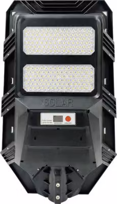 Lampada solare a LED Strada IP65 40 W 600 lm 3000 K nera con telecomando
