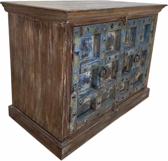 Credenza in legno artigianale 118x52x94h marrone