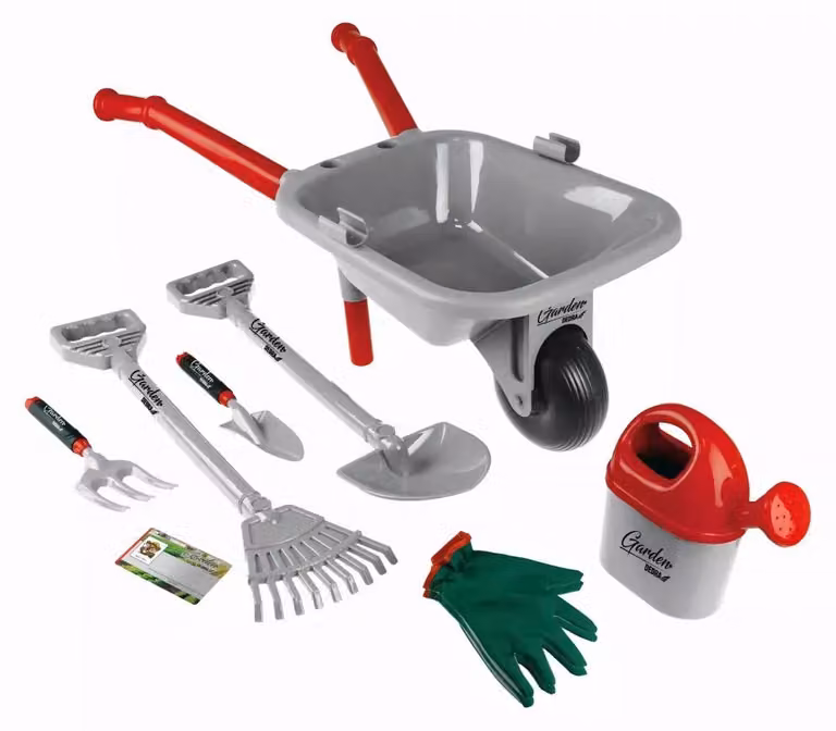 Set da piccolo giardiniere con carriola