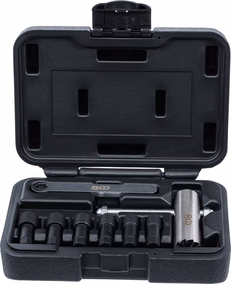 BGS Set di frese per viti e sedi di scarico dell'olio 8 pezzi - 6674