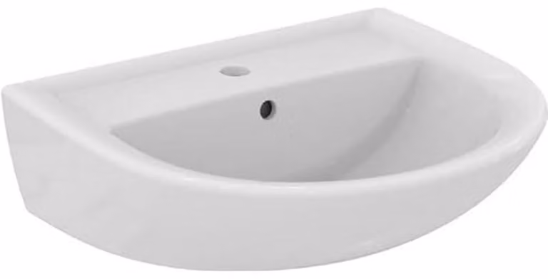 Ideal Standard Eurovit - Lavabo 550x460 mm, con sfioratore, foro per rubinetto, bianco W332601