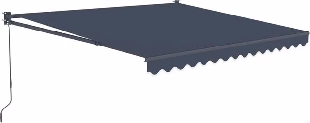 Tenda da sole retrattile Habitat et Jardin Ombra 3 in alluminio e poliestere, Grigio antracite, L: 3 m, H: 2,5 m